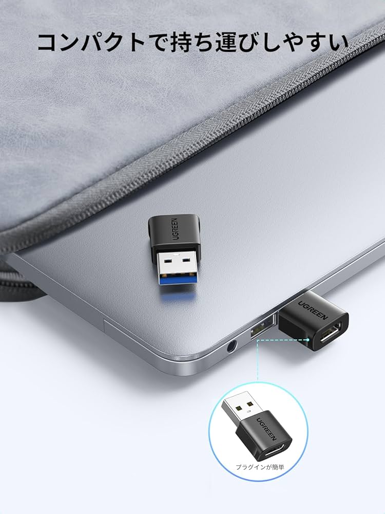 UGREEN USB Type-C 変換アダプタ USB 3.1 10Gbps Type C メス to USB